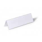 DURABLE 8052 19 RIGID PVC TABLE PLACE NAME HOLDERS